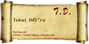 Tokai Dóra névjegykártya